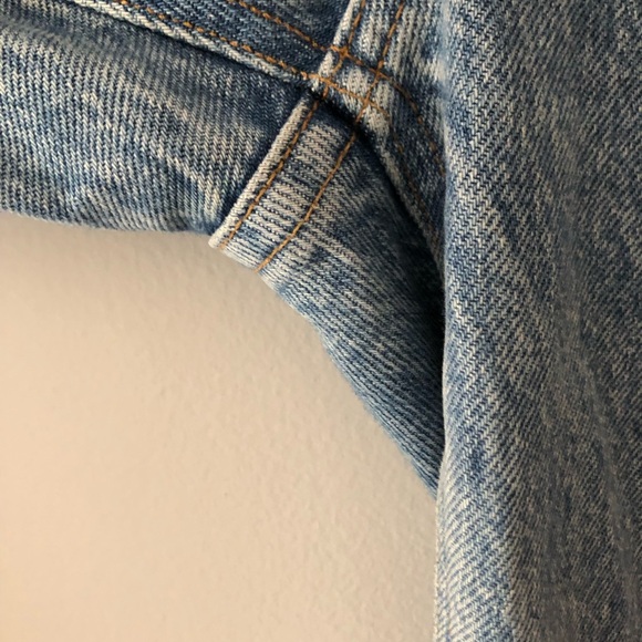 AGOLDE Cherie High Rise Straight Leg Jean in Tone Blue Denim Size 25 Waist - Picture 6 of 16